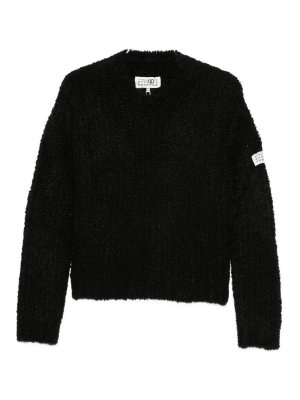 MM6 MAISON MARGIELA: crew necks - Logo Crewneck Jumper