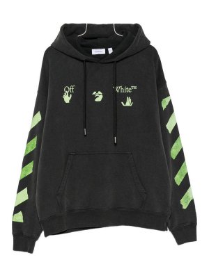OFF-WHITE: スウェット＆セーター - スウェットシャツ/セーター - 黒