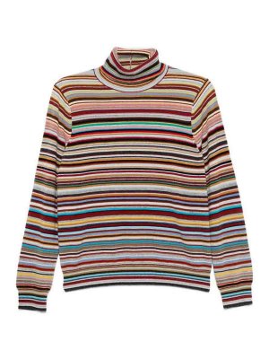 PAUL SMITH: Strickpullover mit Rundhalsausschnitt - Rundhalspullover - Bunt