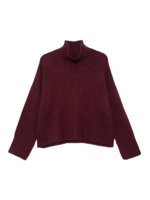 SOFT GOAT: Rollkragenpullover  und Polo-Ausschnitt - Rollkragenpullover - Bordeaux