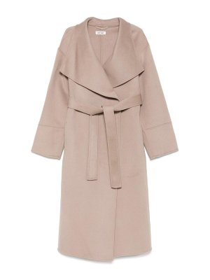 SOFT GOAT: cappotti al ginocchio - Cappotto di lana con cintura