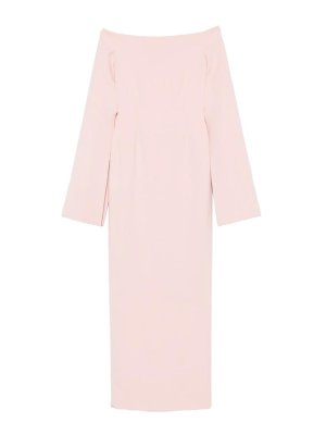 SOLACE LONDON: Vestidos largos - Vestido Largo - Rosado