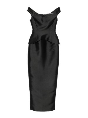 SOLACE LONDON: Maxi robe - Maxi Robe - Noir