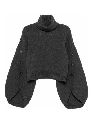 ZIMMERMANN: Strickpullover mit Rundhalsausschnitt - Rundhalspullover - Grau