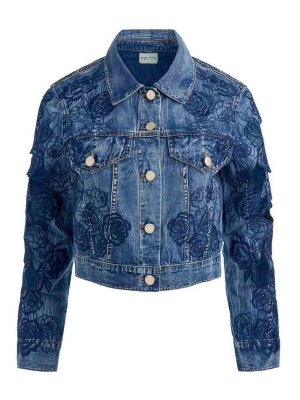 ALICE+OLIVIA: denim jacket - Embroidered Denim Jacket