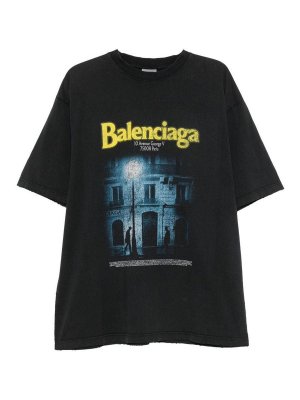 BALENCIAGA: t-shirts - The Address Cotton T-Shirt