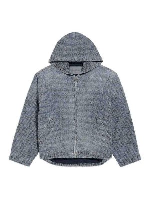 BALENCIAGA: Jeansjacken - Jeansjacke - Dunkelblau