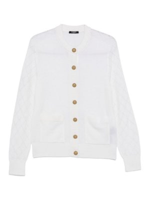 Balmain: cardigan - Cardigan di lana