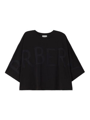 BURBERRY: t-shirts - Logo Cotton T-Shirt