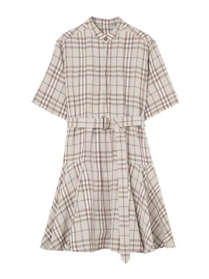 BURBERRY: Robes courtes - Robe Courte - Beige