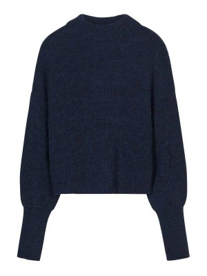 CLOSED: Strickpullover mit Rundhalsausschnitt - Rundhalspullover - Blau