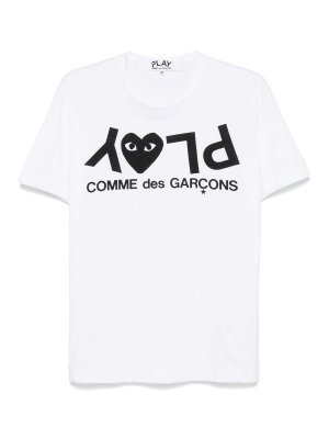 COMME DES GARCONS: t-shirts - Logo Cotton T-Shirt