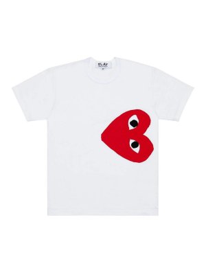 COMME DES GARCONS: t-shirts - Red Heart Cotton T-Shirt