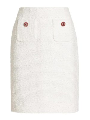 DOLCE & GABBANA: Jupes midi et au genou - Jupe Midi - Blanc