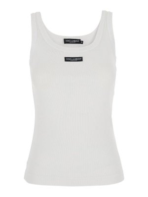 DOLCE & GABBANA: Tops & Débardeurs - Top - Blanc