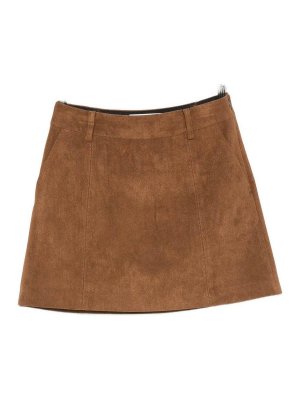DUNST: mini skirts - Suede Effect Mini Skirt