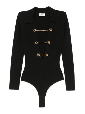 ELISABETTA FRANCHI: Tops & Débardeurs - Top - Noir