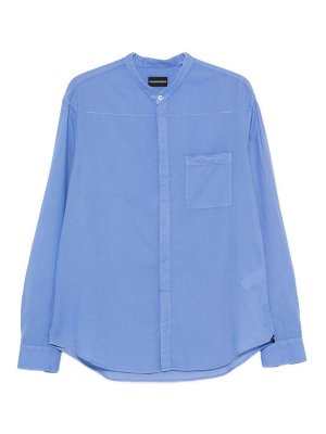 EMPORIO ARMANI: Chemises - Chemise - Bleu Clair
