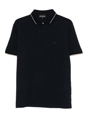EMPORIO ARMANI: ポロシャツ - ポロシャツ - ダークブルー