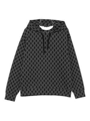 EMPORIO ARMANI: Sweatshirts & Sweaters - Printed Cotton Hoodie