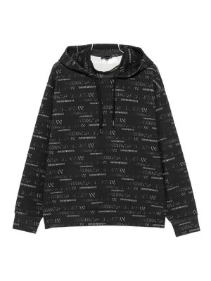 EMPORIO ARMANI: Sweatshirts & Sweaters - Printed Cotton Hoodie