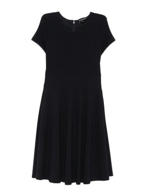 EMPORIO ARMANI: ニーレングスドレス - 膝丈ドレス - ダークブルー