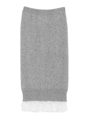 ERMANNO SCERVINO: Faldas media pierna y semilargas - Falda Semilarga - Gris