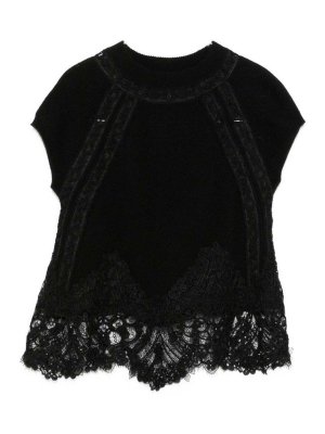 ERMANNO SCERVINO: Tops & Débardeurs - Top - Noir