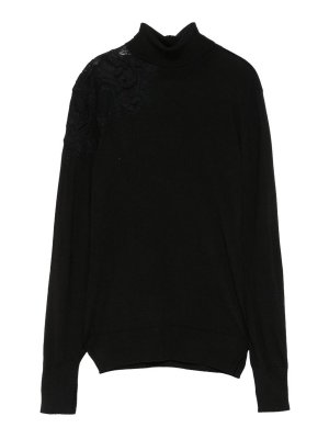 ERMANNO SCERVINO: Rollkragenpullover  und Polo-Ausschnitt - Rollkragenpullover - Schwarz
