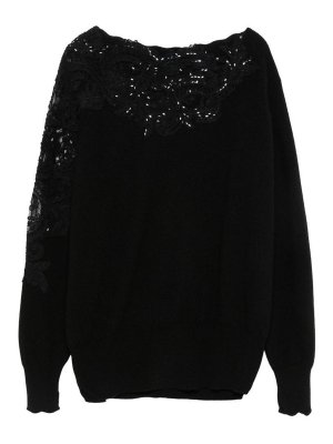 ERMANNO SCERVINO: Pull col rond - Pull Col Rond - Noir
