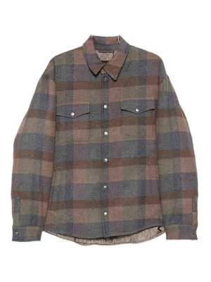 ETRO: camicie - Camicia a quadri in lana