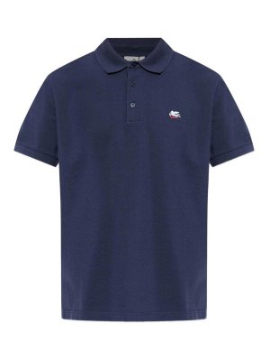 ETRO: polo shirts - Logo Cotton Polo Shirt