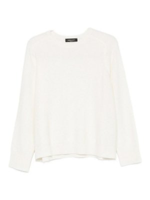 FABIANA FILIPPI: Strickpullover mit Rundhalsausschnitt - Rundhalspullover - Weiß