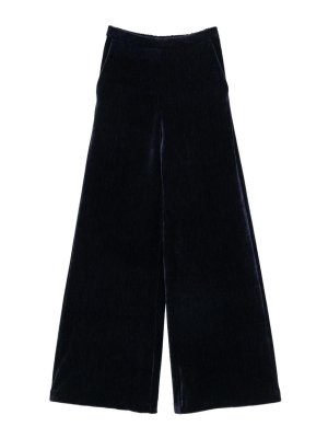 FORTE FORTE: Pantalones casual - Pantalón Casual - Azul Oscuro