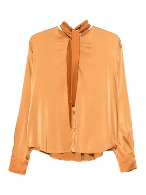 FORTE FORTE: shirts - Silk Bow-Tie Shirt