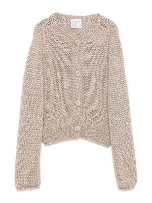 FORTE FORTE: Cardigans - Cardigan - Beige