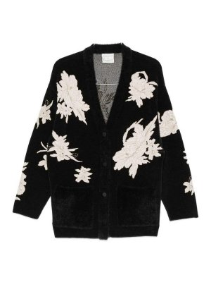 FORTE FORTE: cardigans - Jacquard Cardigan