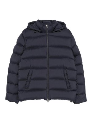 HERNO: Vestes-rembourrees - Blouson Rembourré - Bleu Foncé