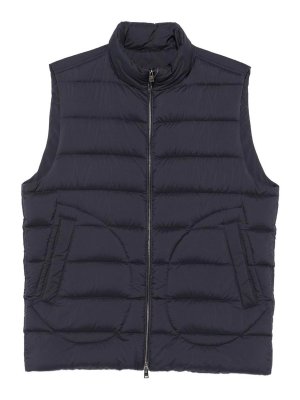 HERNO: Vestes-rembourrees - Blouson Rembourré - Bleu Foncé