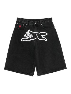 ICECREAM: Trousers Shorts - Denim Cargo Shorts