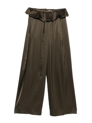 KHAITE: Pantalones casual - Pantalón Casual - Verde
