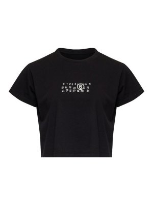 MM6 MAISON MARGIELA: t-shirts - Logo Cotton T-Shirt