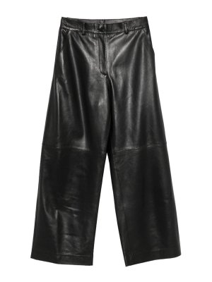 P.A.R.O.S.H.: Pantalones de cuero - Pantalones De Cuero - Negro