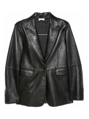 P.A.R.O.S.H.: Pantalones de cuero - Pantalones De Cuero - Negro
