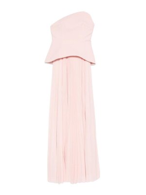 SOLACE LONDON: Vestidos largos - Vestido Largo - Rosado