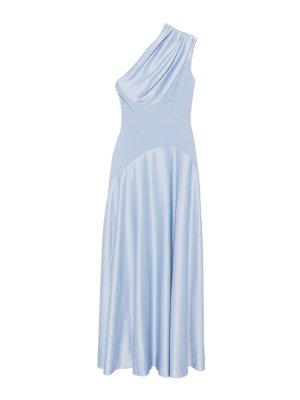 SOLACE LONDON: Vestidos largos - Vestido Largo - Azul Claro
