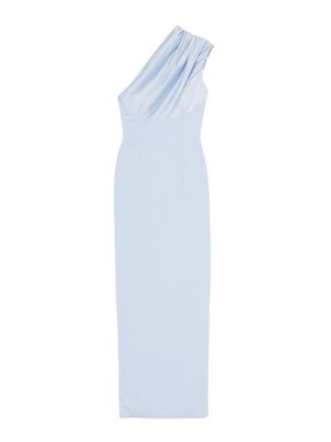 SOLACE LONDON: Vestidos largos - Vestido Largo - Azul Claro