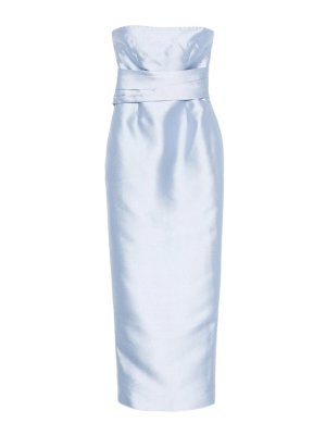 SOLACE LONDON: Maxi robe - Maxi Robe - Bleu Clair
