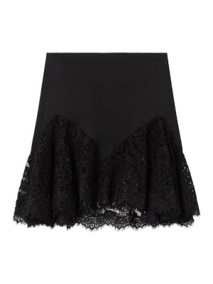 STELLA McCARTNEY: Knee length skirts & Midi - Lace Trimmed Skirt