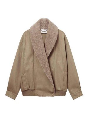 STELLA McCARTNEY: レザージャケット - レザージャケット - ベージュ